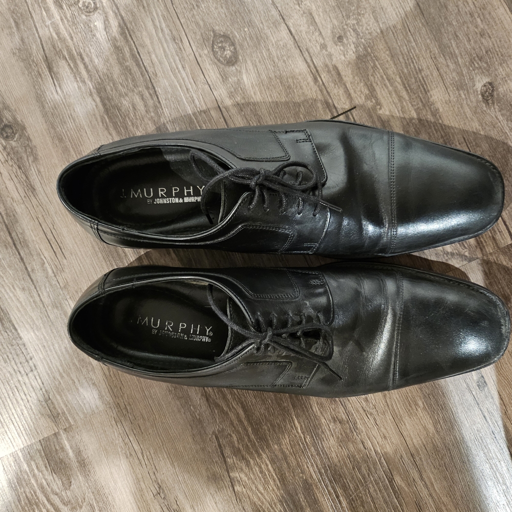 Johnston & Murphy Men's Black Leather Shoes